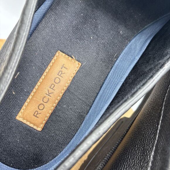 Rockport Mens Preston Bit Loafer 12W Black Leather Comfort Slip On Business - Picture 7 of 9